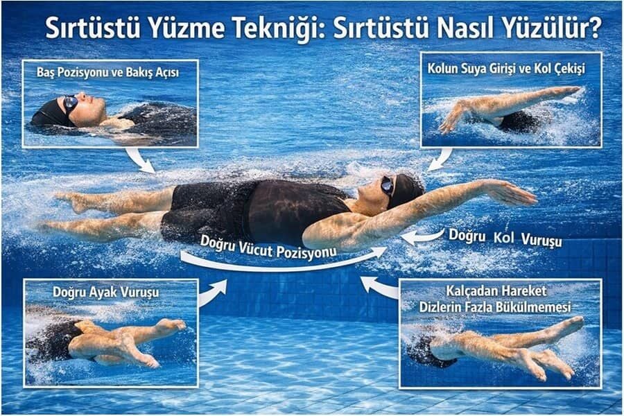Sırtüstü Yüzme Tekniği: Sırtüstü Nasıl Yüzülür?