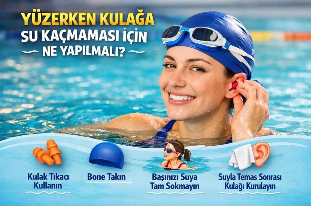 Yüzerken Kulağa Su Kaçmaması İçin Ne Yapılmalı?