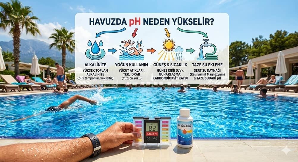 Havuzda pH Neden Yükselir?