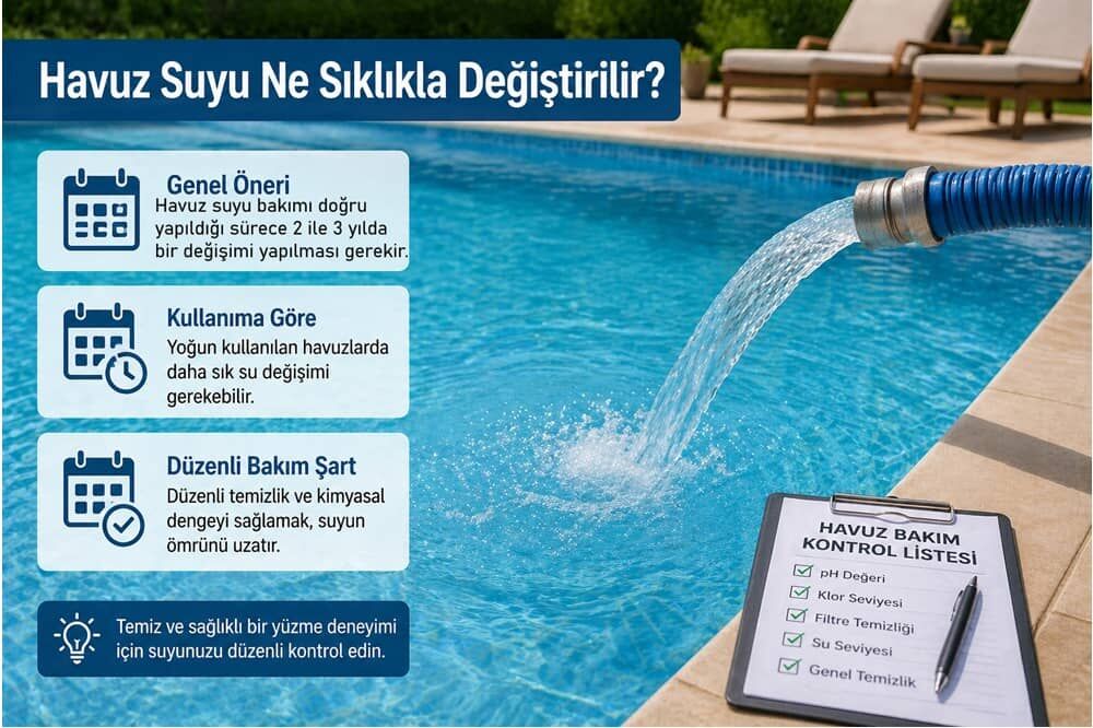 Havuz Suyu Ne Sıklıkla Değiştirilir?