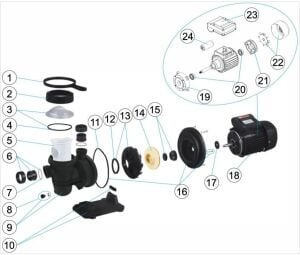 Baracuda Aquantis Max 1 HP 380V Havuz Pompası