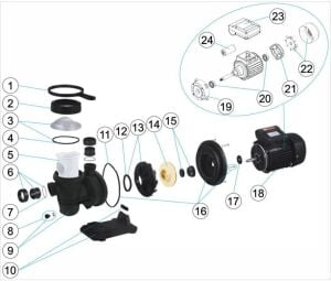 Baracuda Aquantis Max 3HP 220V Havuz Pompası