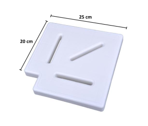 20 Cm Taşma Izgarası Köşe Parçası 90°