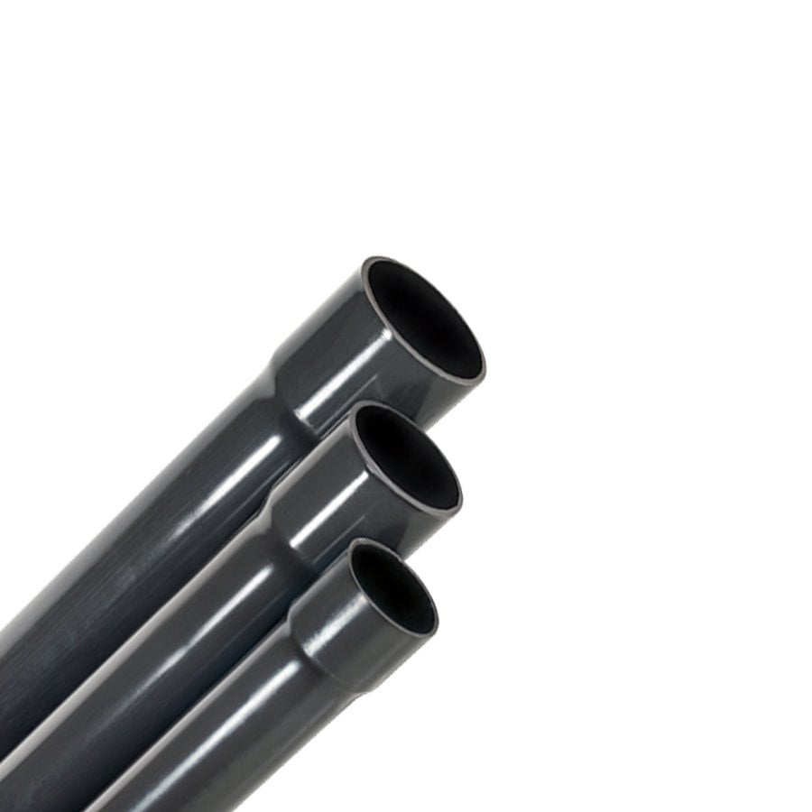 3 Metre U-Pvc Yapıştırma Muflu Boru 50 mm
