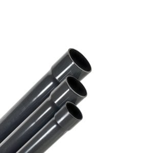 3 Metre U-Pvc Yapıştırma Muflu Boru 50 mm