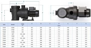 Astral Havuz Pompası Verdon ES 1Hp 380 Volt