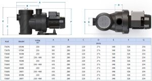 Astral Havuz Pompası Verdon ES 3Hp 380 Volt