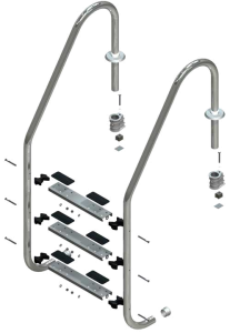 Havuz Merdiveni 3 Basamak Standart Model 304