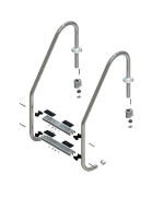 Havuz Merdiveni 2 Basamak Standart Model 304