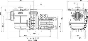 Nozbart Süper Tufan Serisi Trifaze Pompa 10 HP