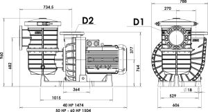 Nozbart Sultan Serisi Havuz Pompası 60 HP