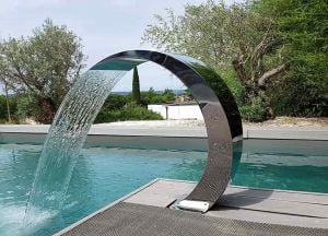 304 Krom Mini Kobra Su Perdesi 300x350mm