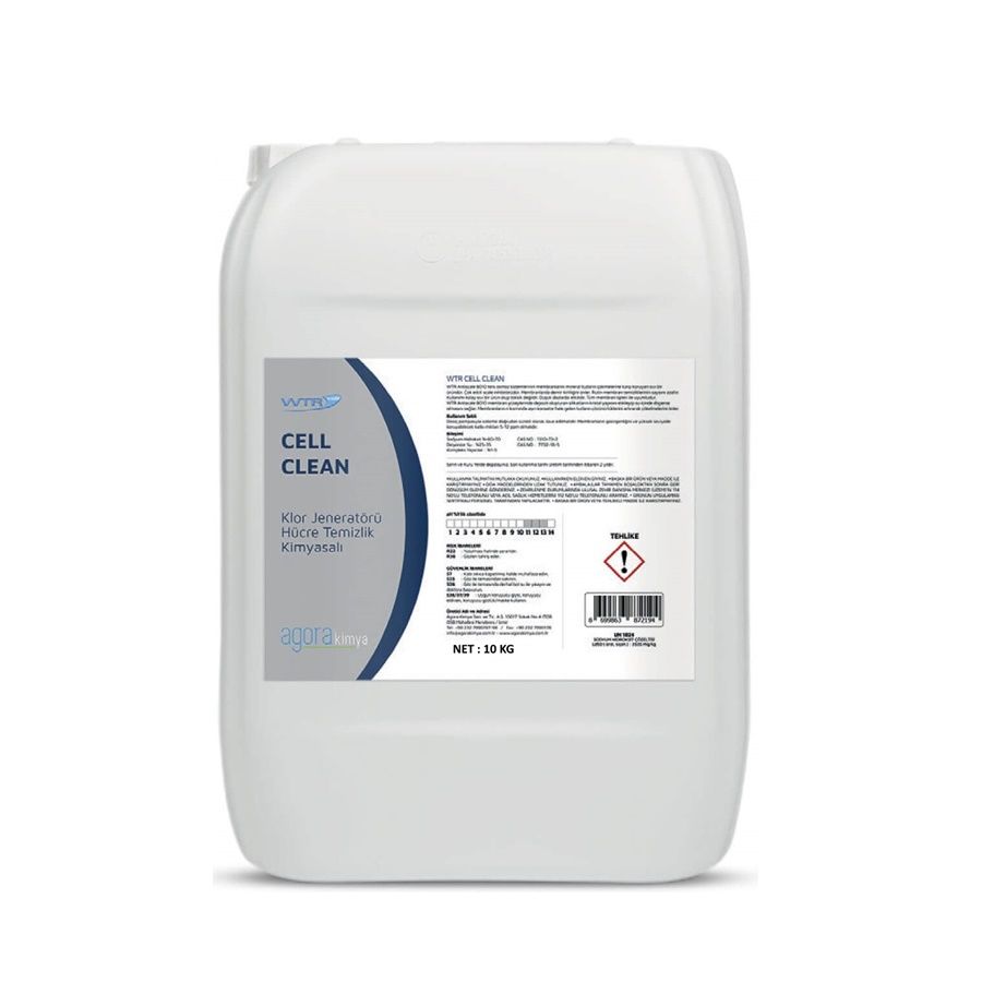 Cell Clean Tuz Klor jeneratörü Hücre Temizlik Kimyasalı 10kg