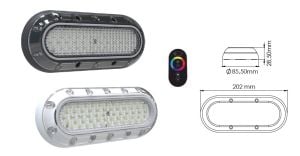 Sıva Üstü Havuz ve Havuz Basamak Aydınlatması RGB Işık 202mm