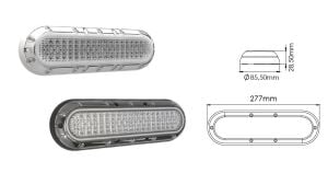 Sıva Üstü Havuz ve Havuz Basamak Aydınlatması Beyaz Işık 277mm