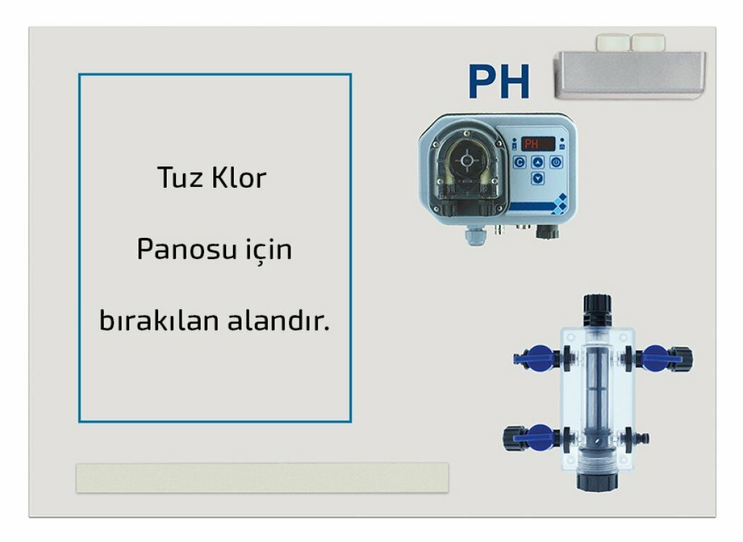 Sistem I2 Manuel Tuz Klor Jeneratörü için Ph Ölçümlü Yardımcı Sistem
