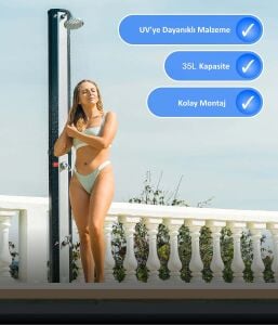 Solar Duş Ayak Yıkamalı 35L