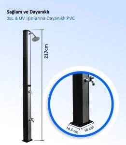Solar Duş Ayak Yıkamalı 35L
