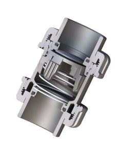 Nozbart Pvc Yaylı Çekvalf Ø 63 mm