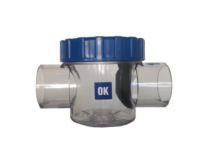 Şeffaf Pvc Çekvalf Ø 63mm