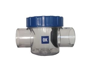 Şeffaf Pvc Çekvalf Ø 63mm