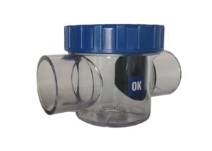 Şeffaf Pvc Çekvalf Ø 63mm