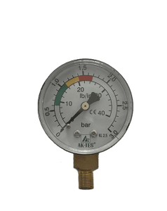 Aktes Manometre (Yandan Çıkışlı 1/8 İnce Dişli)