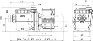 Nozbart Hamsi Monofaze 3/4 HP Pompa
