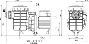 Nozbart Şirin Monofaze 3/4 HP Pompa