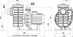Nozbart Huzur Seri Monofaze 1,5 HP Pompa