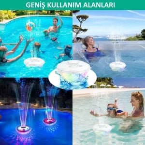 RGB Led Işıklı Fıskiye