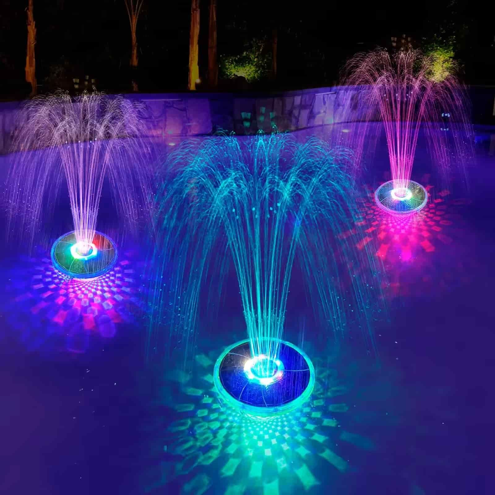Solar RGB Led Işıklı Fıskiye Ct508