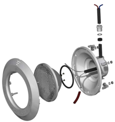 Sıva Altı Led Havuz Lambası 2002 Kovansız (2 Kablolu RGB Işık)