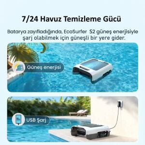 Aiper Eco Surfer S2 Havuz Yüzey Temizlik Robotu