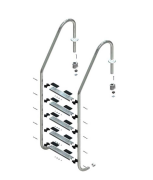Havuz Merdiveni 5 Basamak 304 Standart  Model
