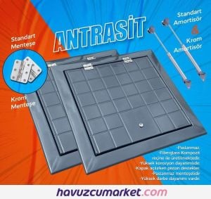 Polyester Kapak 86x86 Antrasit Renk No:8