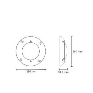 Sıva Üstü Led Havuz Lambası Mavi Slim Fit