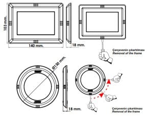 Mini Işıl Seri Aydınlatma Armatürü RGB