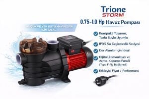 Trione Storm 0.75 Hp Havuz Pompası