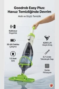 Goodrob Easy Plus Şarjlı Havuz Süpürgesi